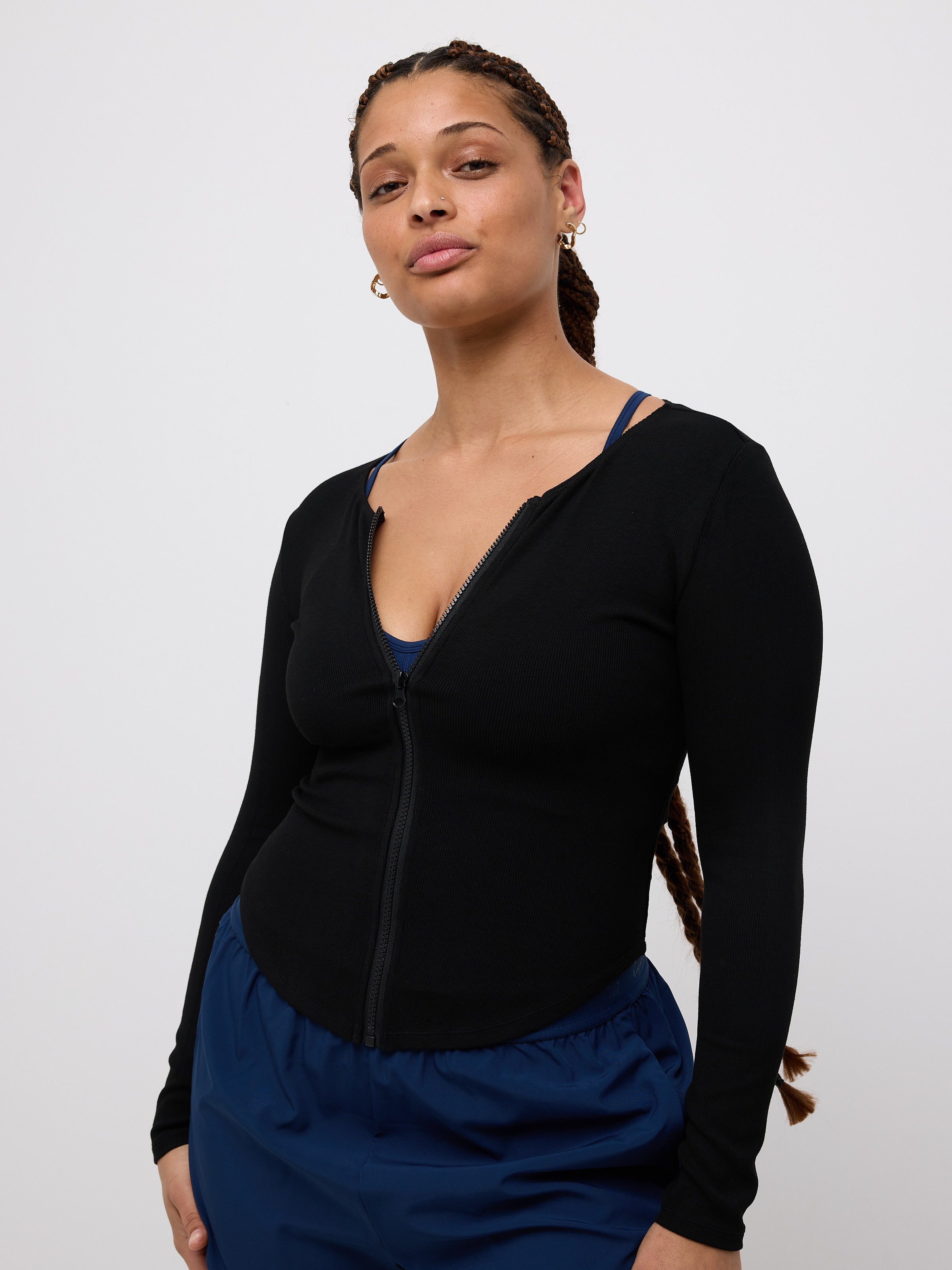 Scarlet Zip Long Sleeve