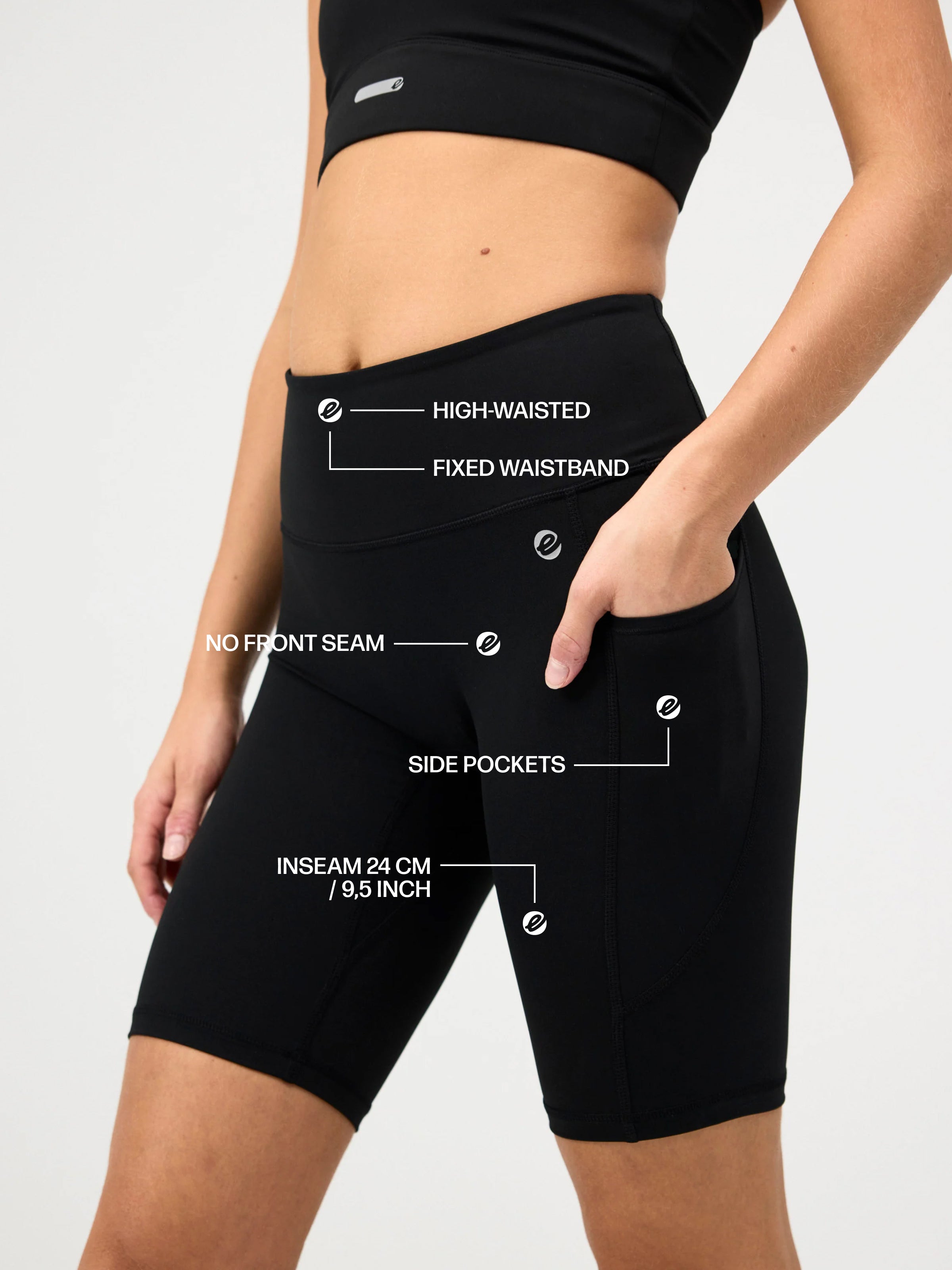 Ellie Ultralight Pocket Long Shorts 9,5"