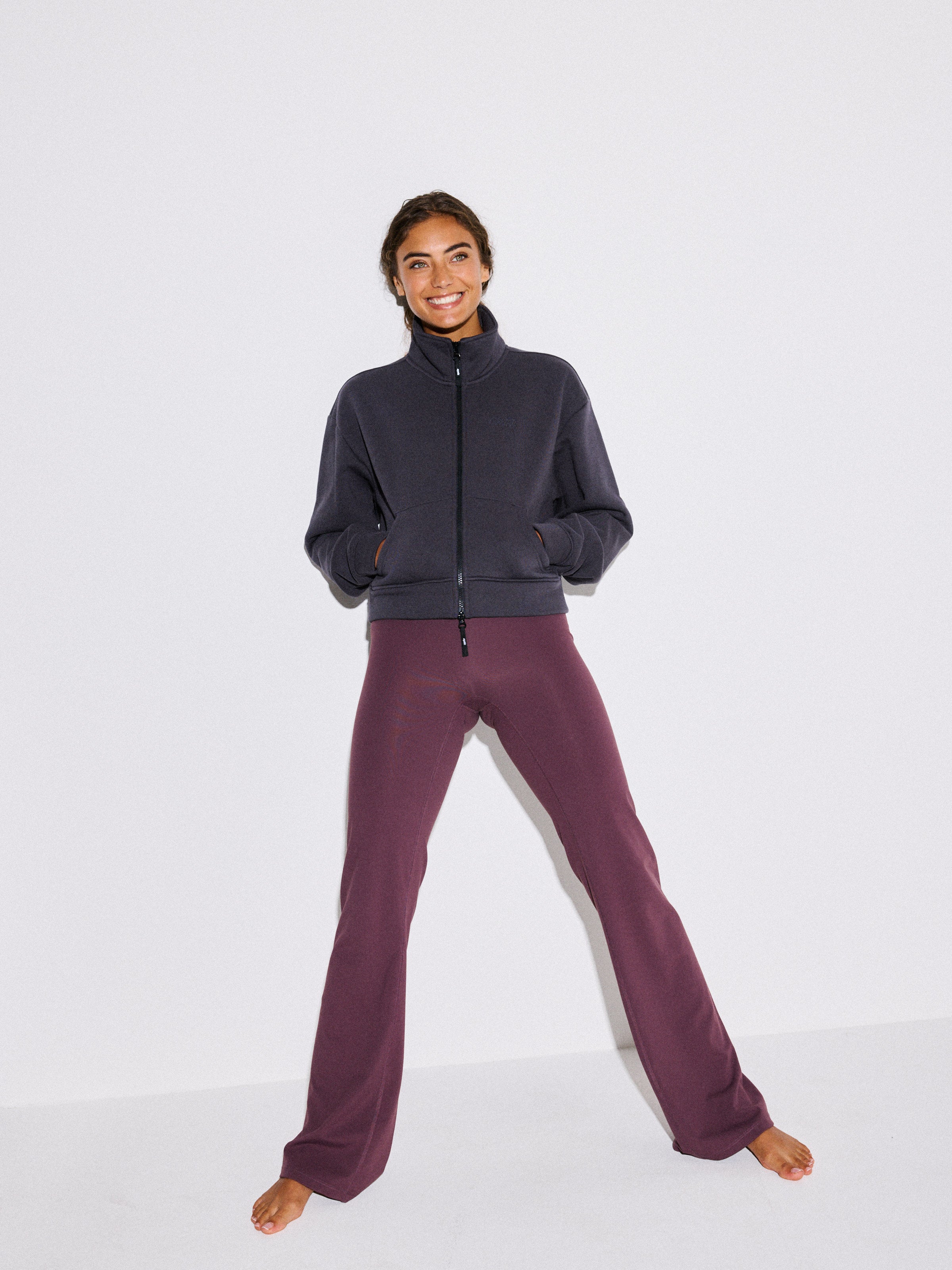 Valerie Crop Zip Sweat