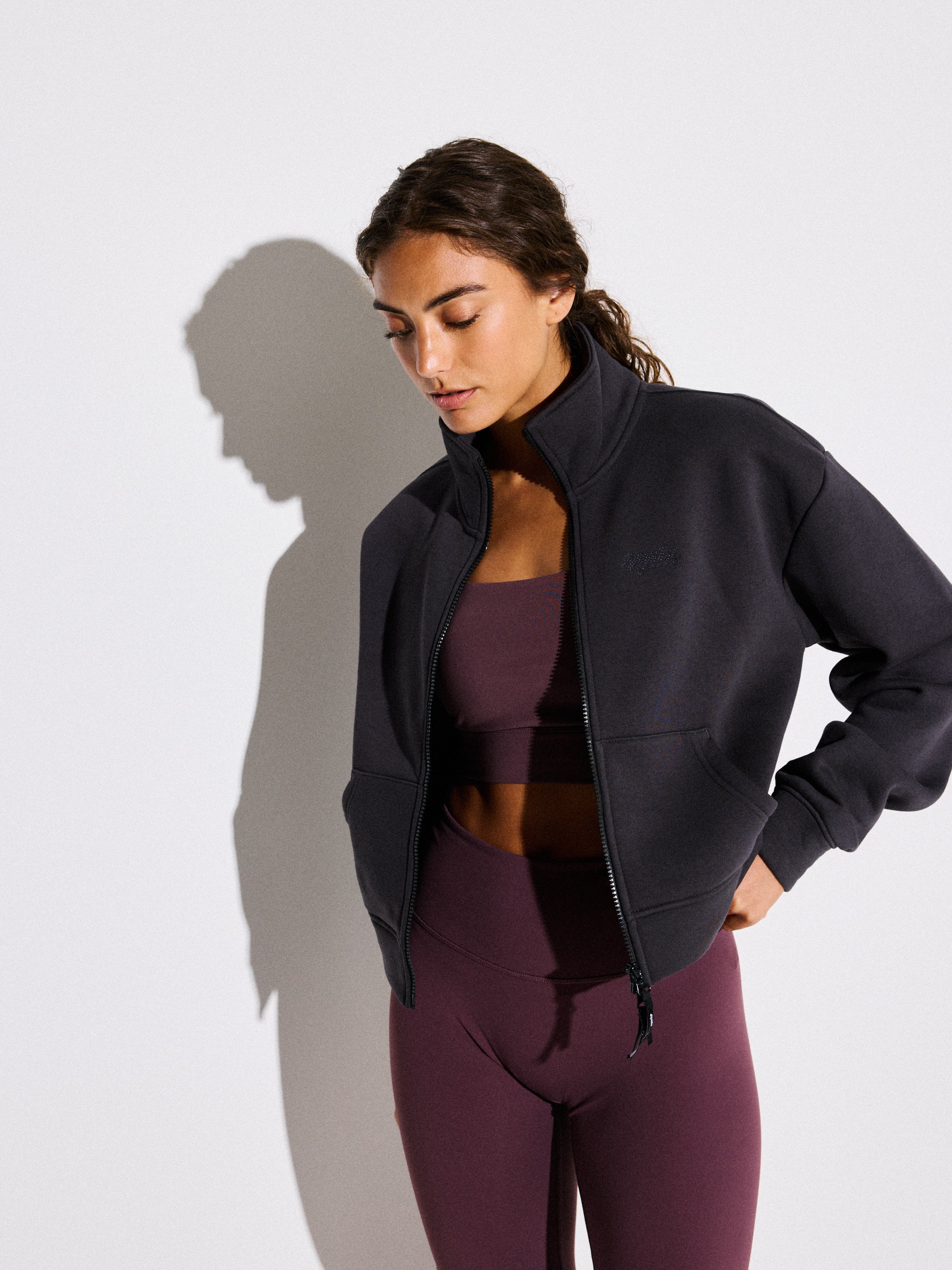 Valerie Crop Zip Sweat